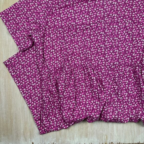 Woman Within Floral Button Up Empire Waist Pockets Midi Dress Plus 5X 38/40 - Picture 5 of 16